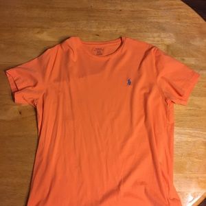 Mens Orange Polo Ralph Lauren T Shirt Size Medium